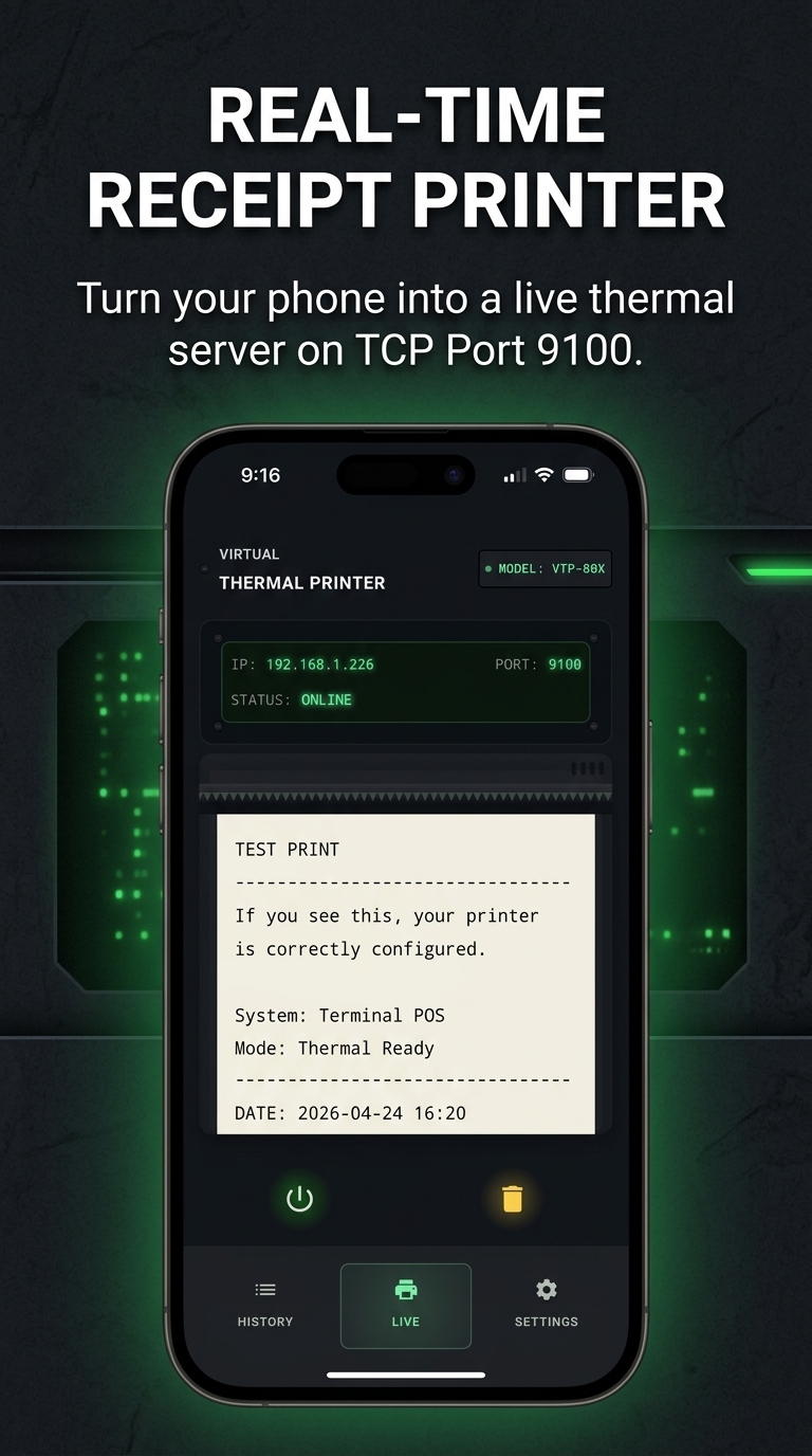 Live Thermal Terminal Preview